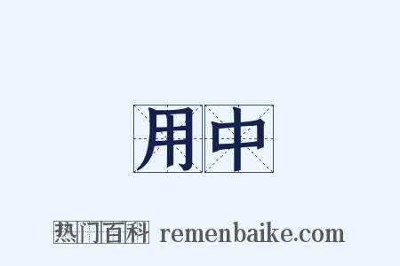 用中是什么意思的图片